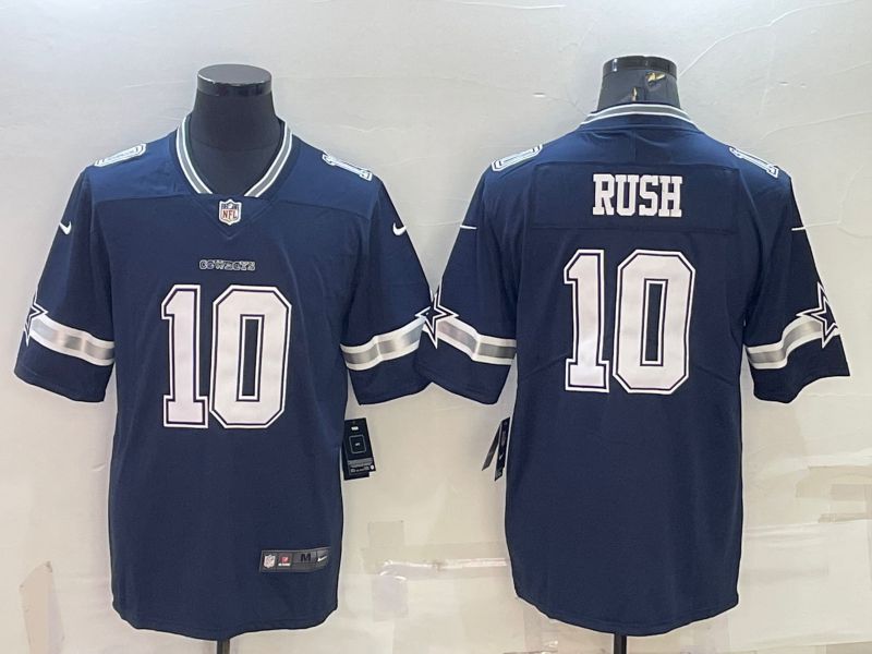 Men Dallas Cowboys #10 Rush Blue 2022 Vapor Untouchable Limited Nike NFL Jersey